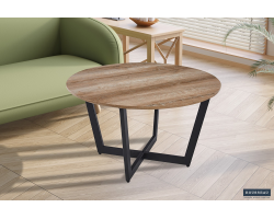 Table basse 'Paso 3' en décor chêne vieilli - Élégance et fonctionnalité