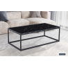 Table basse 'Dallas' Décor Marbre Noir - Meubles élégants
