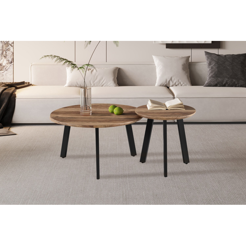 Set de 2 tables basses 'Aziz' Décor Mango - Élégance et fonctionnalité