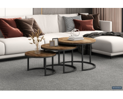 Table basse 'Arnod' set de 3 en bois de manguier - Meubles