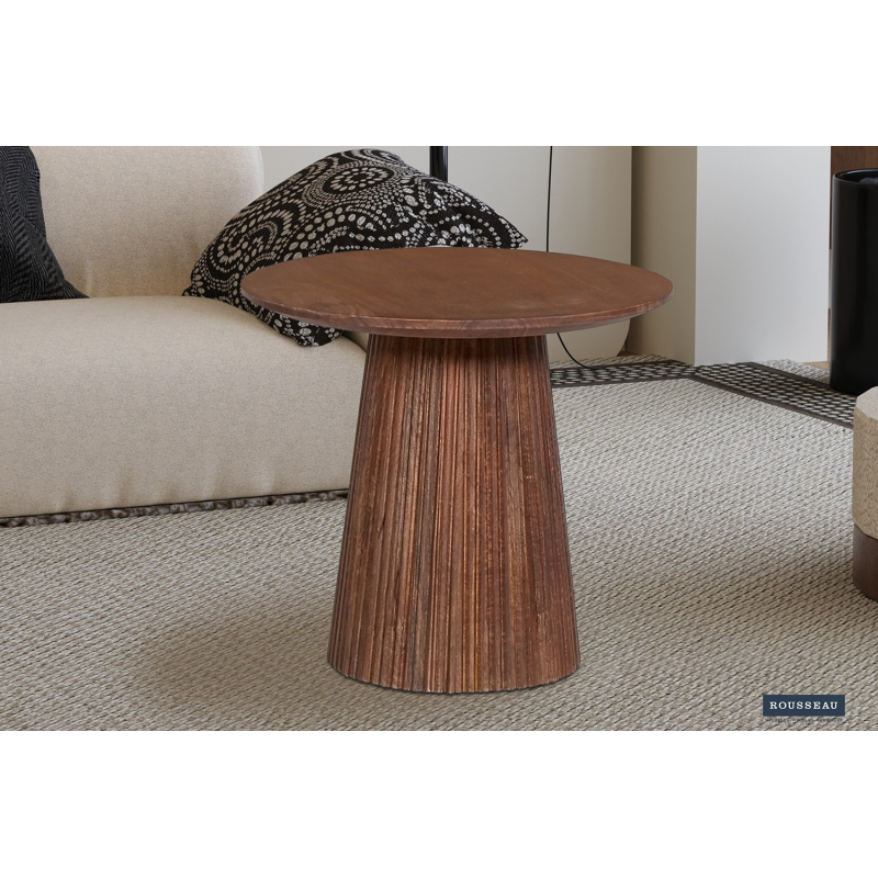 Table basse 'Miguel' 50 cm en bois de manguier - Élégante et pratique