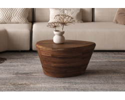 Table basse Matteo en bois de manguier massif | Meubles élégants