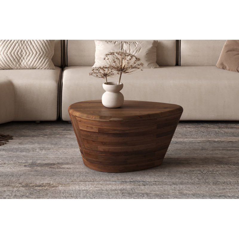 Table basse Matteo en bois de manguier massif | Meubles élégants