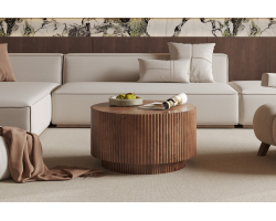 Table basse Victor en bois de manguier massif - Élégance et durabilité