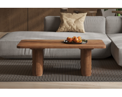 Table basse 'Jean' en bois de manguier massif - Élégance et robustesse