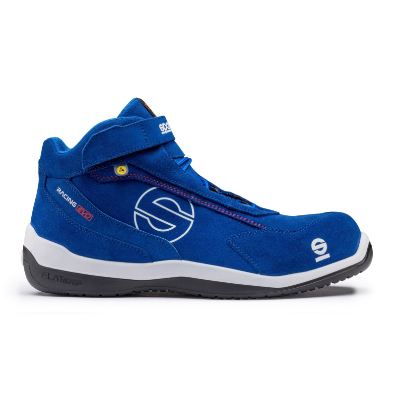Basket de sécurité Racing Evo bleu Sparco - Haut de gamme et confort
