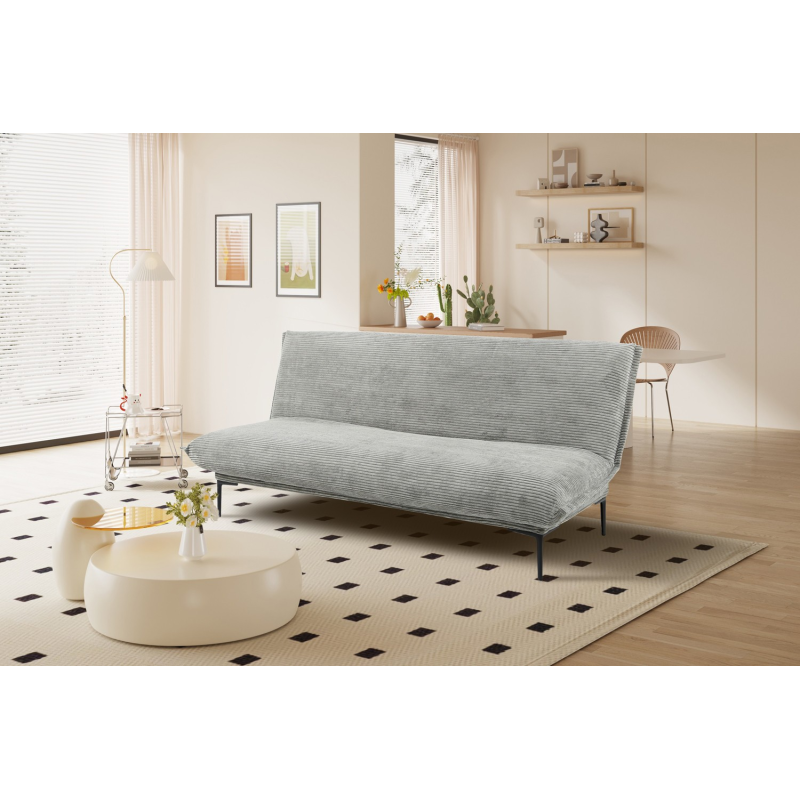 Canapé-lit 'Alisa' Corduroy Gris foncé - Élégance et Confort