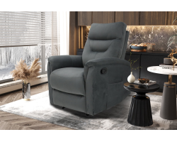 Fauteuil relax 'Breda' relevable manuellement - Tissu Gris | Meubles