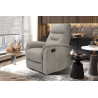 Fauteuil relax 'Breda' relevable manuellement - Tissu Taupe