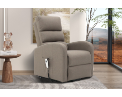 Fauteuil Releveur Électrique Bruges Tissu Taupe | Confort et Élégance