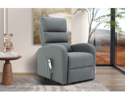 Fauteuil releveur électrique Bruges - Tissu gris foncé
