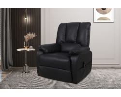 Fauteuil releveur électrique Osaka PU Noir - Confort et Modernité
