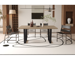 Table 'Armin' 180 cm Décor Mangue - Meubles de Qualité