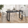 Table de comptoir Alexander 180 cm - Brun foncé - Meubles