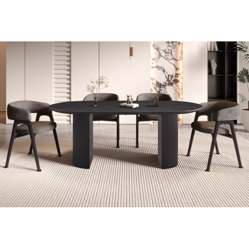 Table 'Lagos' 200 cm Ovale - Élégance et Robustesse