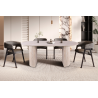 Table 'Lagos' 200 cm Ovale Décor Travertin Beige - Meubles Design