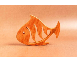 Porte-savon en bois poisson - Élégance et fonctionnalité