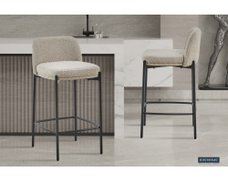 Chaise de comptoir Ella Sable - Élégance et confort pour votre intérieur