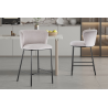 Chaise de comptoir 'Arthur' Tissu Ote Belfast 23 Beige - Meubles Modernes