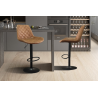 Tabouret de bar Madrid PU Cognac - Élégance et confort