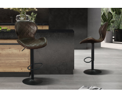 Tabouret de bar 'Malaga' PU vintage - Mobilier élégant