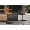 Tabouret de bar 'Malaga' PU Ote Topper 02 Cognac - Meubles élégants