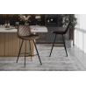 Tabouret de bar Palmas PU Ote Topper 05 Brun foncé | Meubles haut de gamme