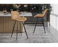 Tabouret de bar Palmas PU - Ote Topper 02 Cognac | Mobilier élégant