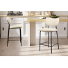Chaise de comptoir Antura en tissu Ote Lisa 110 beige - Meubles