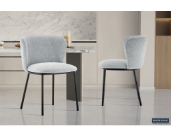 Chaise 'Arthur' Tissu Ote Belfast 41 Gris Clair - Élégance et Confort