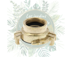 Accouplement rapide Geka femelle 3/4" en laiton pour jardinage
