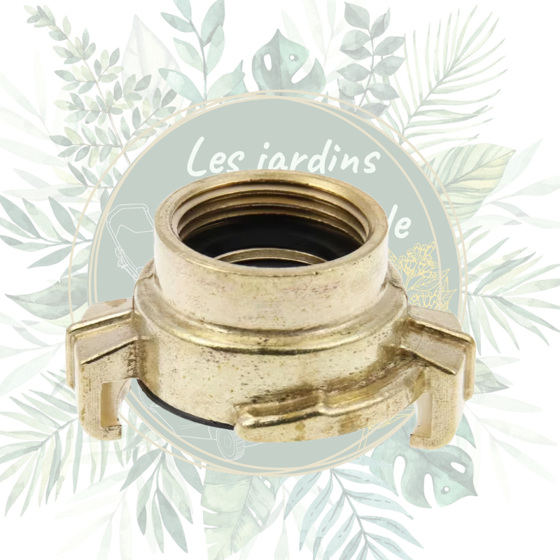 Accouplement rapide Geka femelle 3/4" en laiton pour jardinage