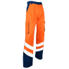 Pantalon de haute visibilité Balise EN ISO 20471 bleu orange