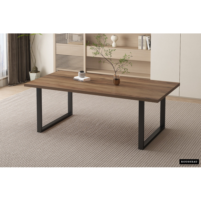 Table Alexander 200 cm en décor mango - Style moderne et élégant