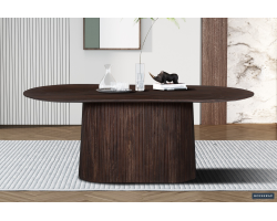 Table Miguel 200 cm Ovale en Bois de Manguier | Meubles