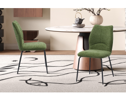 Chaise 'Lara' Tissu Ote Sea 360 Vert - Confort et Style