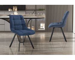 Chaise Lizzy Tissu Ote Share 315 Bleu - Meuble Élégant et Confortable