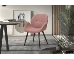 Chaise 'Maxim' Tissu Rose - Élégance et Confort