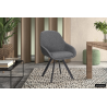 Chaise 'Jan' Tissu Gris - Confort et Élégance au Quotidien