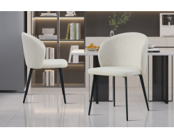 Chaise 'Toledo' Tissu Beige - Confort et Élégance | Meubles