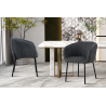 Chaise Sevilla en tissu gris foncé - Confort & Style | Meubles