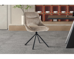 Chaise 'Dante' Tissu Taupe | Confort et Élégance