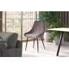 Chaise Mirano Velours Gris : Élégance et Confort