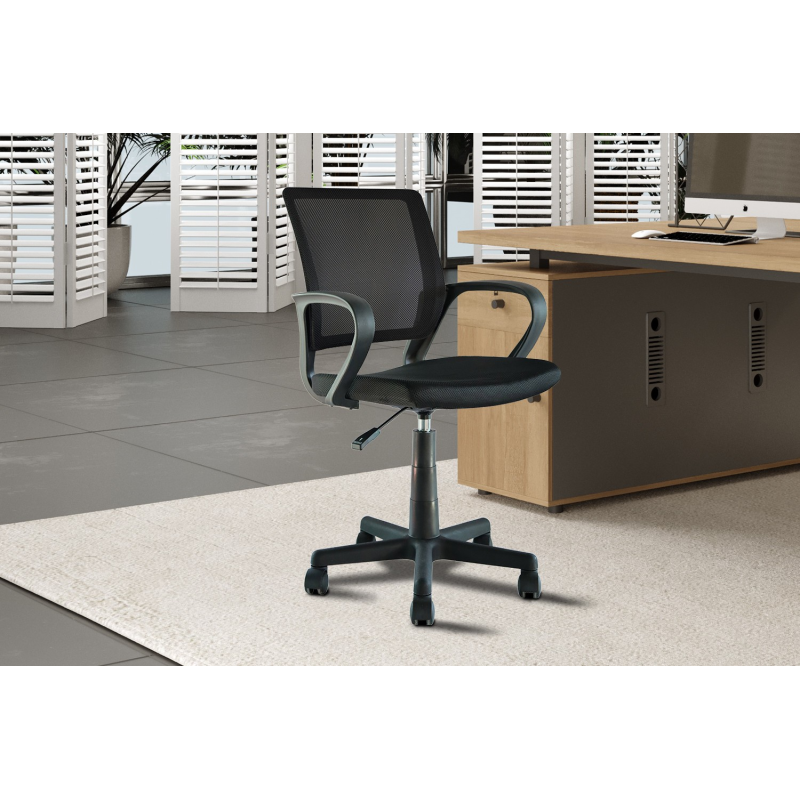 Chaise de bureau Pura Noir - Élégance et confort