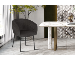 Chaise Sevilla Corduroy Fabb Hyper 16 Gris - Élégance et confort