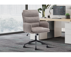 Chaise de bureau 'Aimé' - Tissu Fabb Raven 30 Sable | Meubles