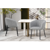 Chaise 'Sevilla' Tissu Gris Clair - Élégance et Confort