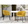 Chaise Sevilla Tissu Jaune - Élégance et Confort | Meubles