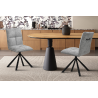 Chaise 'Jack' Pivotant à 0 en Tissu Gris Clair - Design Moderne