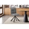 Chaise Jack pivotant à 0 tissu gris | Meubles élégants et fonctionnels